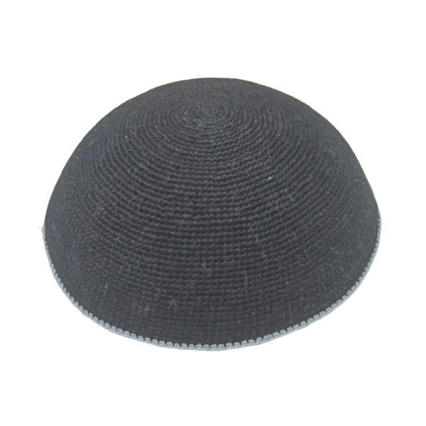 Customizable Design Handcrafted 100% Cotton DMC Thin Thread Knitted Kippah