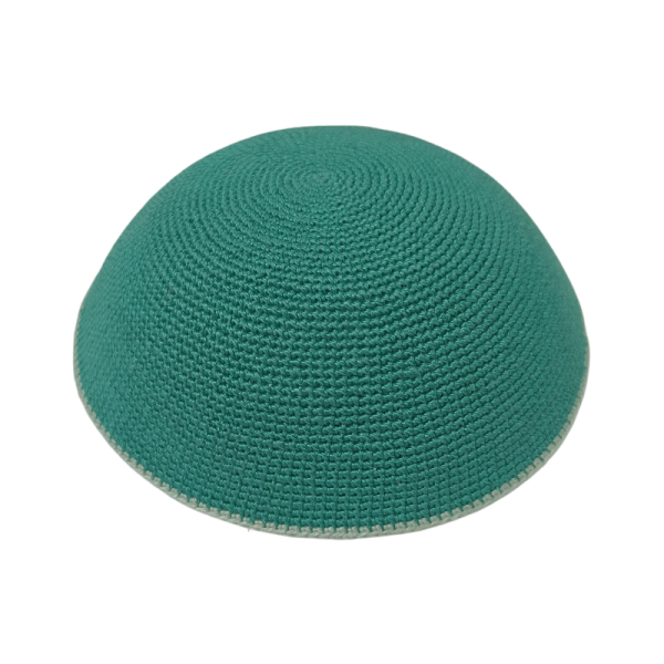 Customizable Design Handcrafted 100% Cotton DMC Thin Thread Knitted Kippah