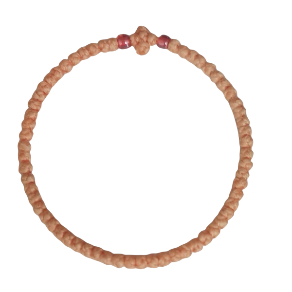 Factory Custom Orthodox Prayer Rope Bracelet for Kids, Brojanica, Komboskini, Chotki, Thin Waxed Thread Prayer Rope Bracelets yellow and red beads