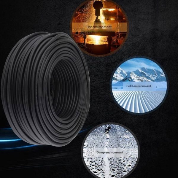 Wholesale 5*1 square RVVP control cable from Tianjin manufacturer, 5-core purple copper wire shielded wire, safe and durable.