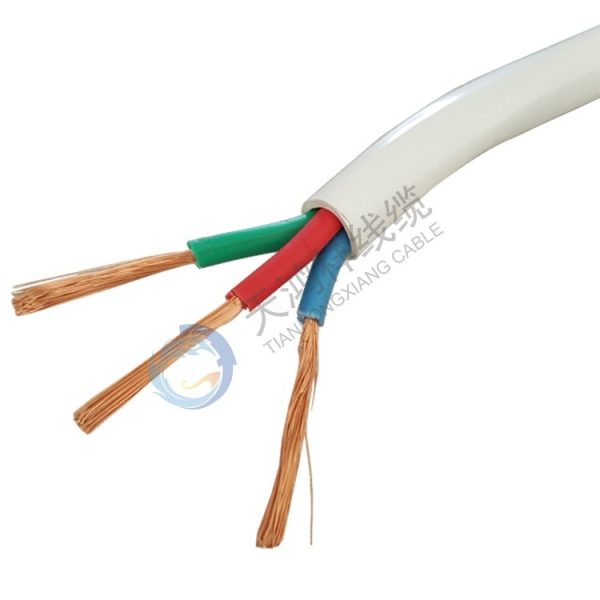 Three-core 3*4 square RVV sheathed wire - insulated flame-retardant rubber-covered electrical cable - supplied in roll packaging for wire, sold in 1-roll units