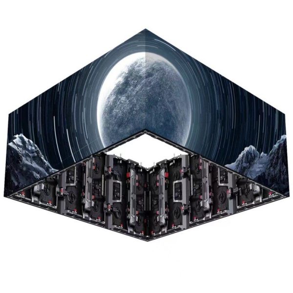 Flexible LED rental screen full-color stage waterproof outdoor curved screen large screen hotel conference performance