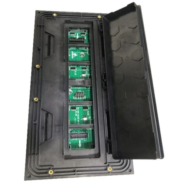 Factory-made indoor LED display module with rear cover, full-color waterproof display panel, storefront advertising display strip screen. Minimum order quantity: 1 piece.