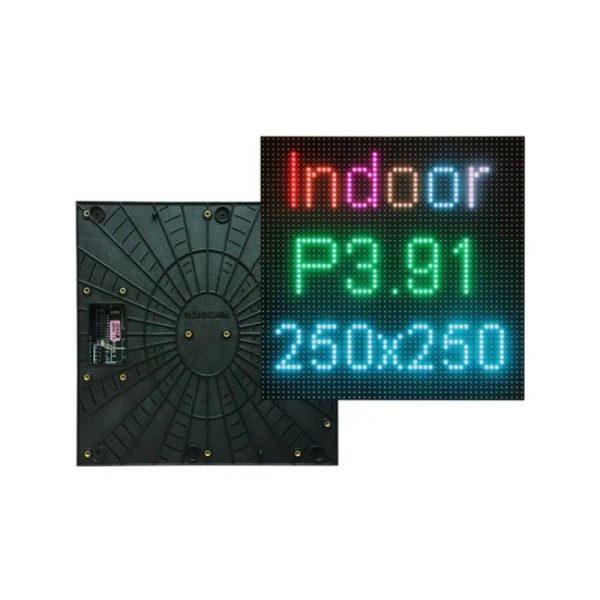 P3.91 stage LED display screen module, P2.976 indoor high-definition LED display panel, 250x250mm splicing