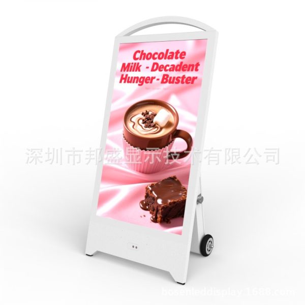 Floor-to-ceiling water sign advertising machine, outdoor mobile high definition led display, shopping mall multi-function advertising screen.1 piece minimum order