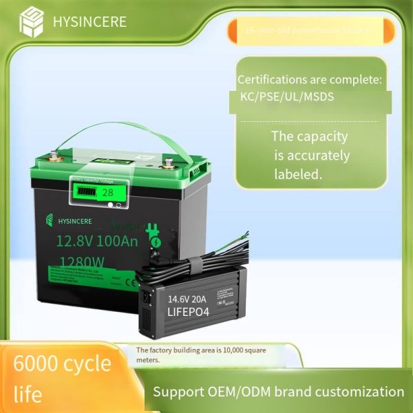 12V lead-acid battery converted to lithium battery, mini model, high capacity, long range, for RV, yacht, camping，磷酸铁 battery. Minimum order quantity: 1 piece.