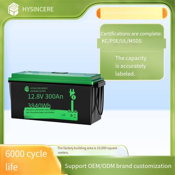 12.8V 300Ah lead-acid rechargeable lithium battery with Bluetooth screen display lithium battery. Capable of providing sufficient and ample energy storage. Minimum order quantity: 20 pieces.
