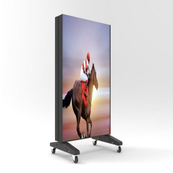 Factory direct sale LED poster screen, office high-definition GOB poster screen, indoor subtitle movable advertising screen. Minimum order quantity: 1 piece.