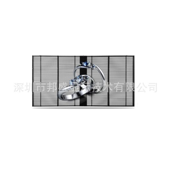Manufacturer P3.91 High-transparency LED Transparent Screen, Front-emitting LED Ice Screen for Malls, Jewelry Stores, 4S Shops and Bars.1 piece minimum order
