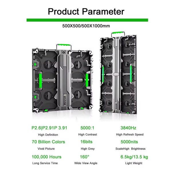 P3.91, P2.976, P2.604 LED rental screen, front and back maintenance, LED performance screen. 1 piece minimum order.