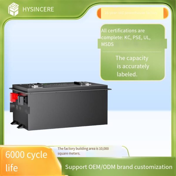 5-year warranty 51.2V 65Ah battery for tourist electric sightseeing vehicle and golf cart, lithium iron phosphate battery. Minimum order quantity: 5 pieces.