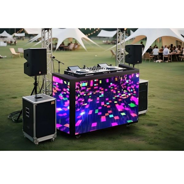 Customizable cross-border front desk display indoor LED screen, suitable for bars, music festivals, DJ booths, and other occasions. Foldable and available in various shapes. Minimum order quantity: 1 piece.