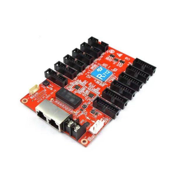 Gray-scale R712 12-Port Receiving Card with Synchronous and Asynchronous System for HD. Minimum order quantity: 1 piece.