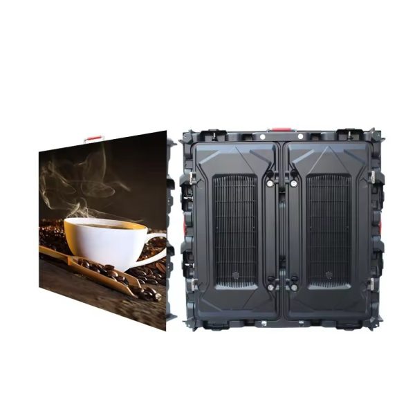 Outdoor high-definition LED display wall for building advertising, 960X960mm, P6.67, suitable for stadiums. Minimum order quantity: 1 unit.