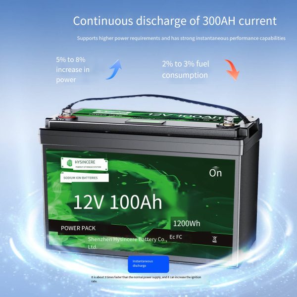 Low-temperature sodium-ion battery 12V 200Ah outdoor energy storage for camping, RV, emergency large-capacity mobile power supply. Minimum order quantity: 20 pieces.