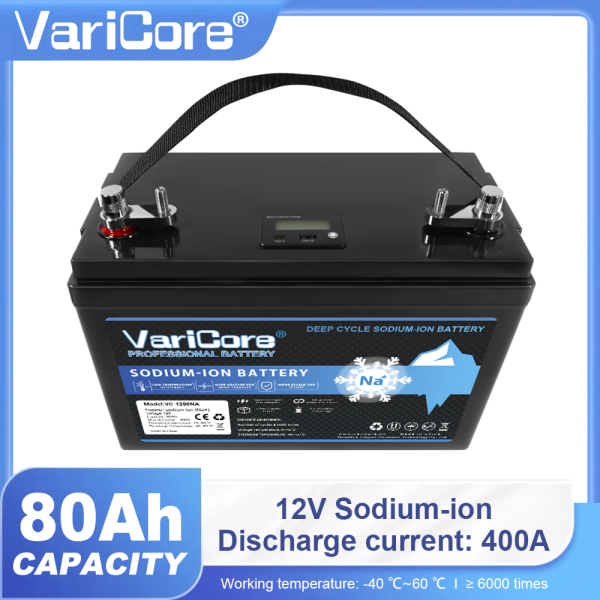 VariCore Sodium-Ion Battery 12V 80Ah Portable Power Station for Camping,Low Temperature, RV, Home Backup & Emergency Use